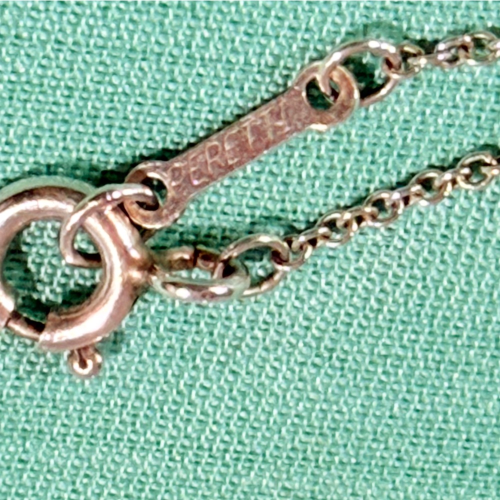 Tiffany & Co. Sterling Silver Elsa Peretti Bean Pendant Necklace and Earring Set - Picture 13 of 15
